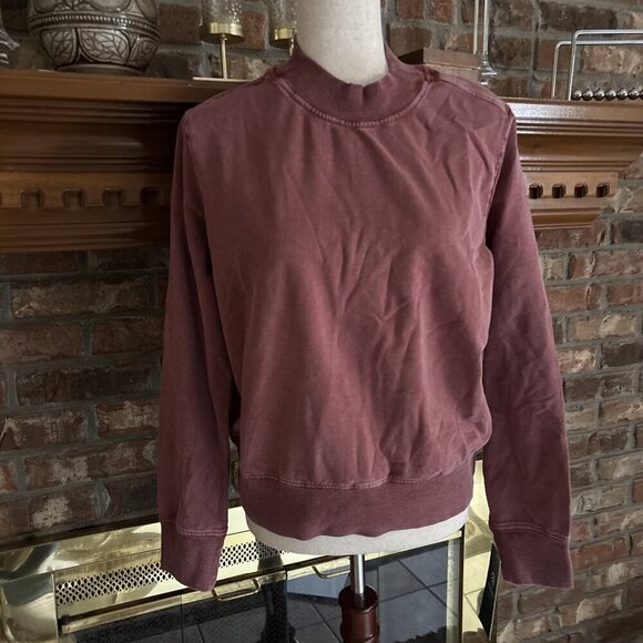 MPG Tops - MPG Sports Distressed Red Wine Sweatshirt Size Large New